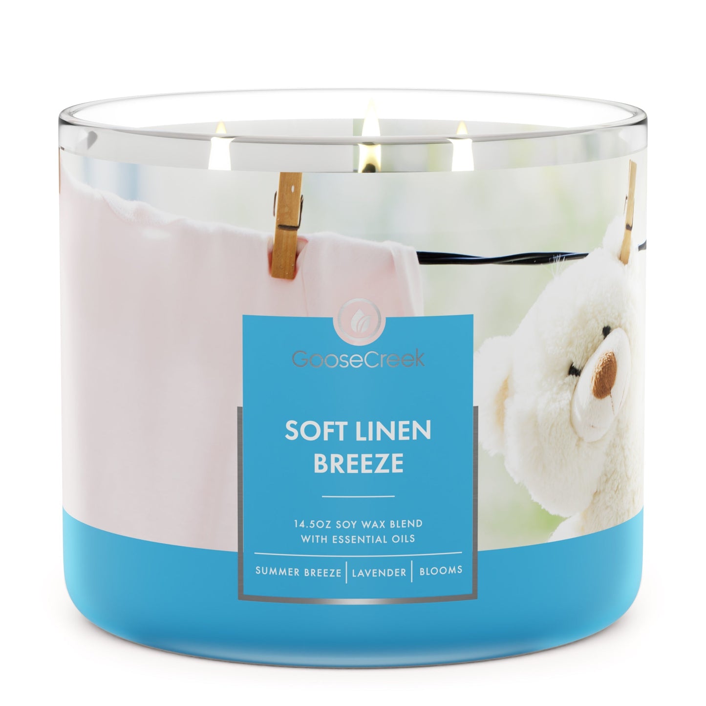 Soft Linen Breeze Large 3-Wick Candle