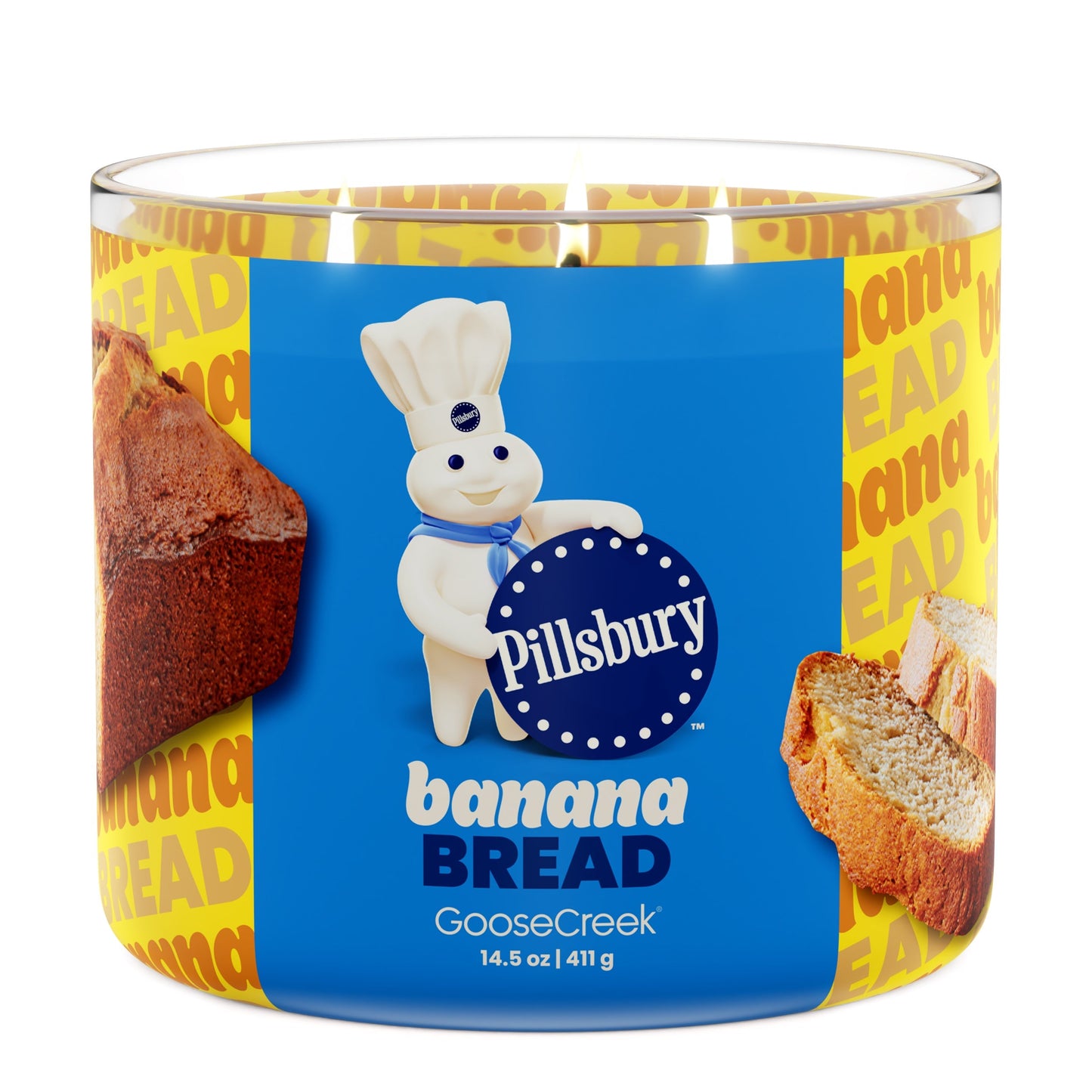 Banana Bread Large 3-Wick Pillsbury Candle