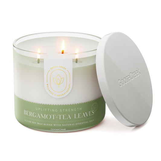 Bergamot & Tea Leaves Aromatherapy 3-Wick Candle