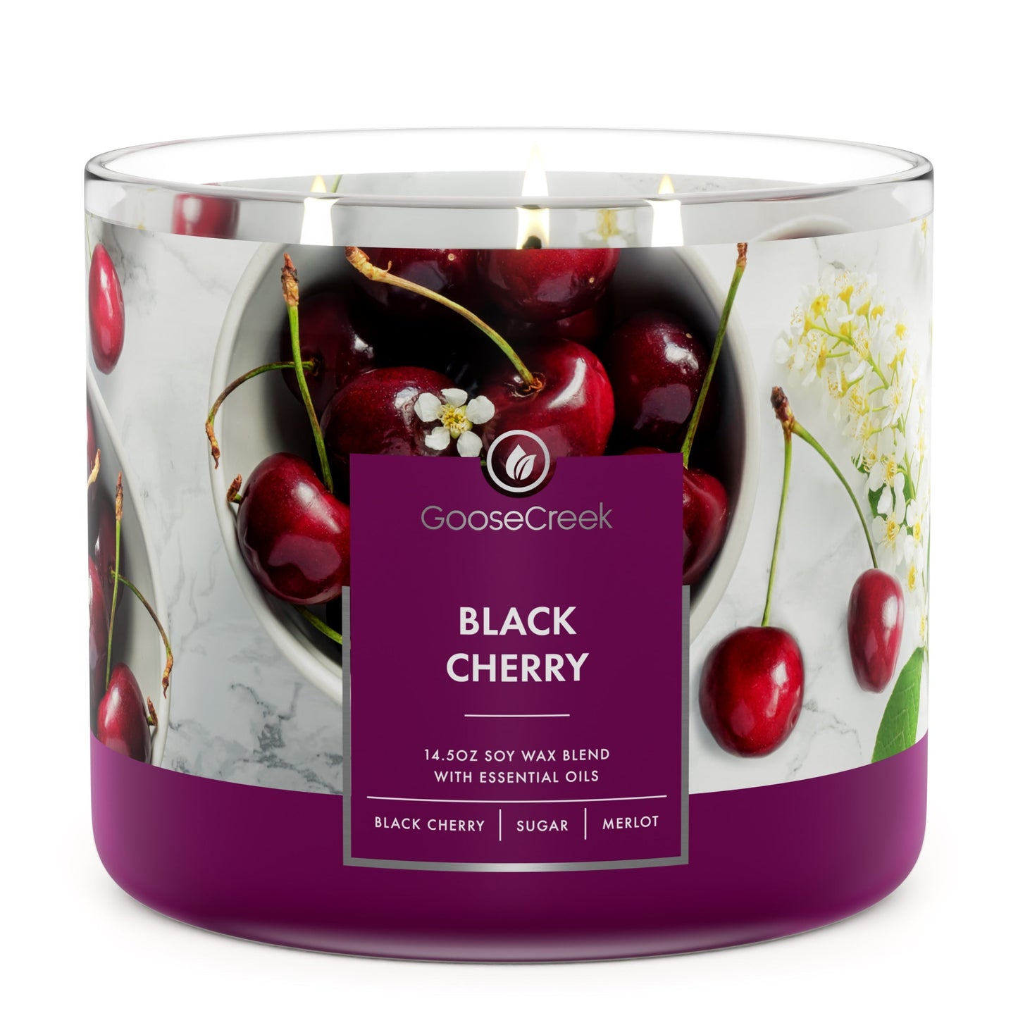 Black Cherry Large 3-Wick Candle