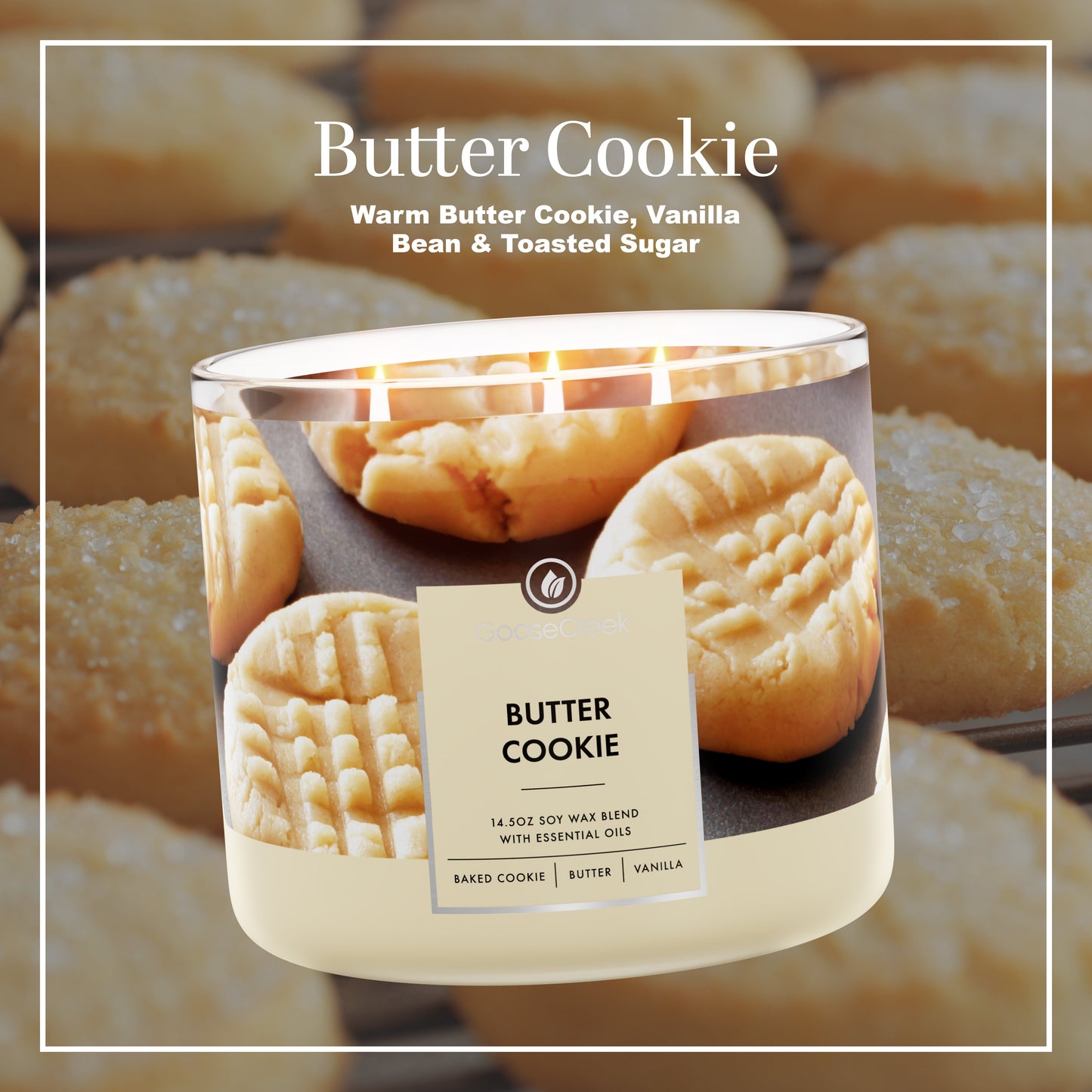 Butter Cookie 3-Wick Candle