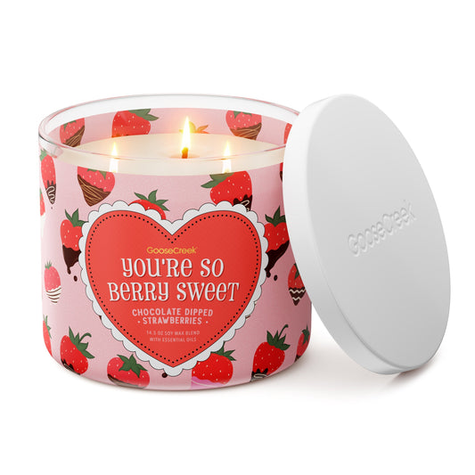 Chocolate Dipped Strawberries Large 3-Wick Candle