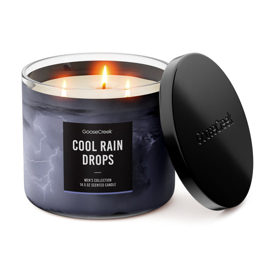 Cool Rain Drops Large 3-Wick Candle