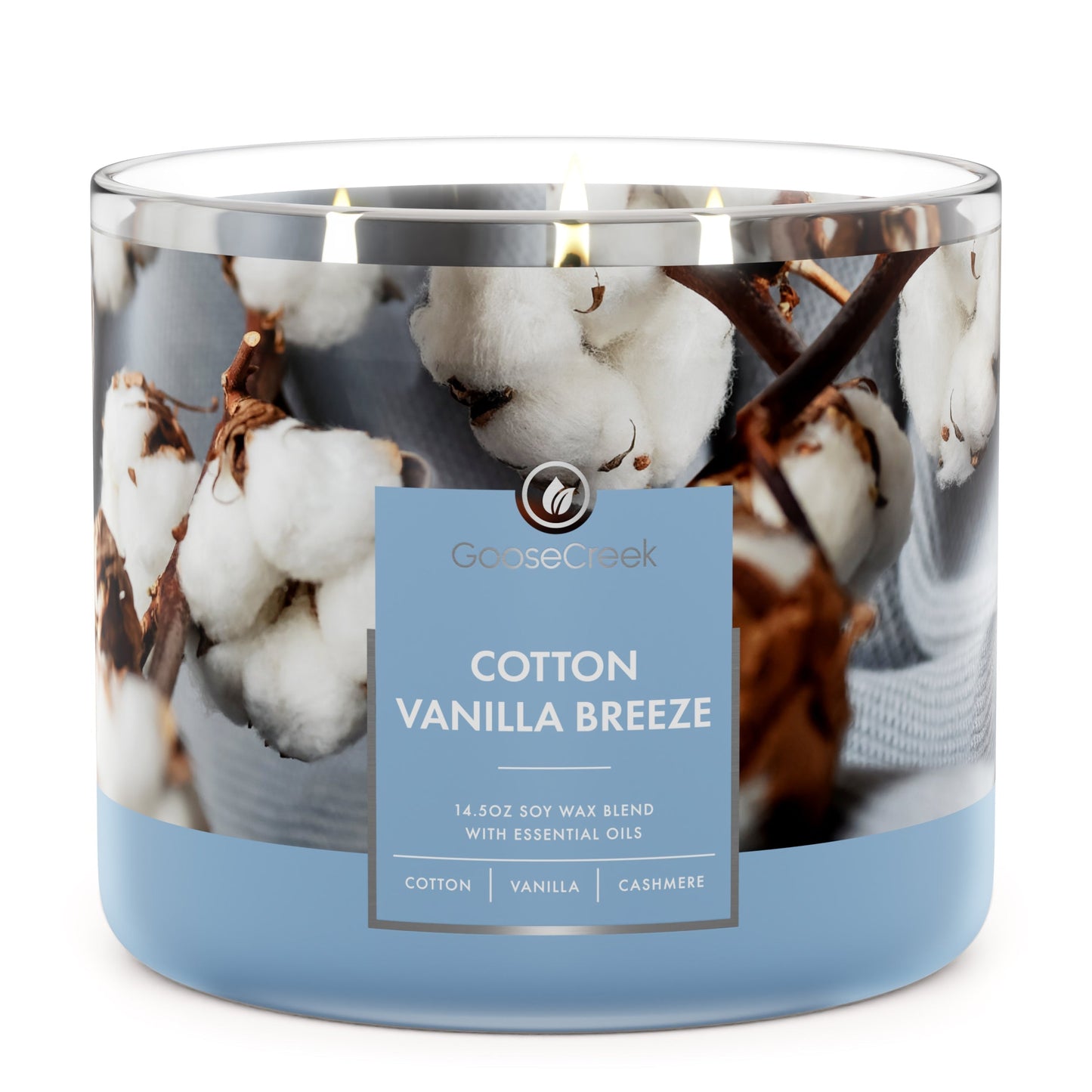 Cotton Vanilla Breeze 3-Wick Candle