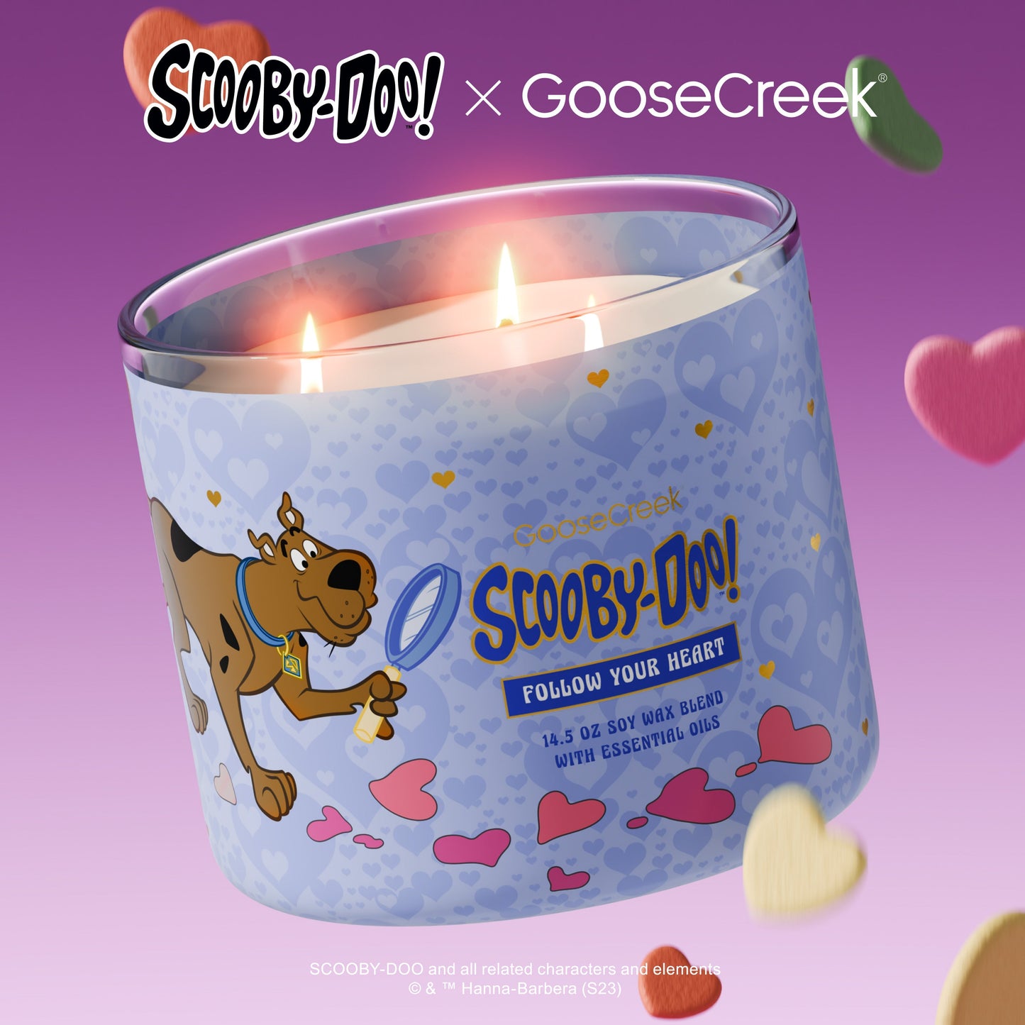 Follow Your Heart 3-Wick Scooby-Doo Candle