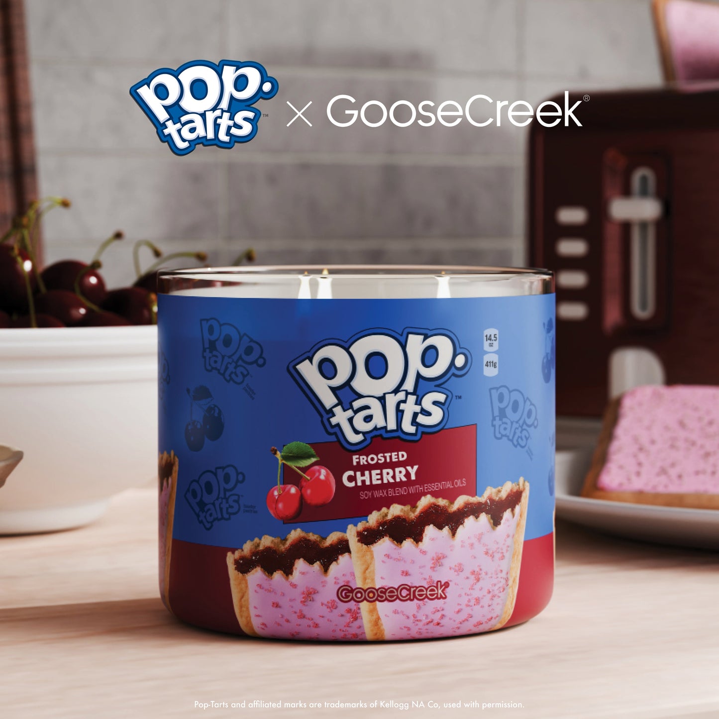 Frosted Cherry Pop-Tarts 3-Wick Candle