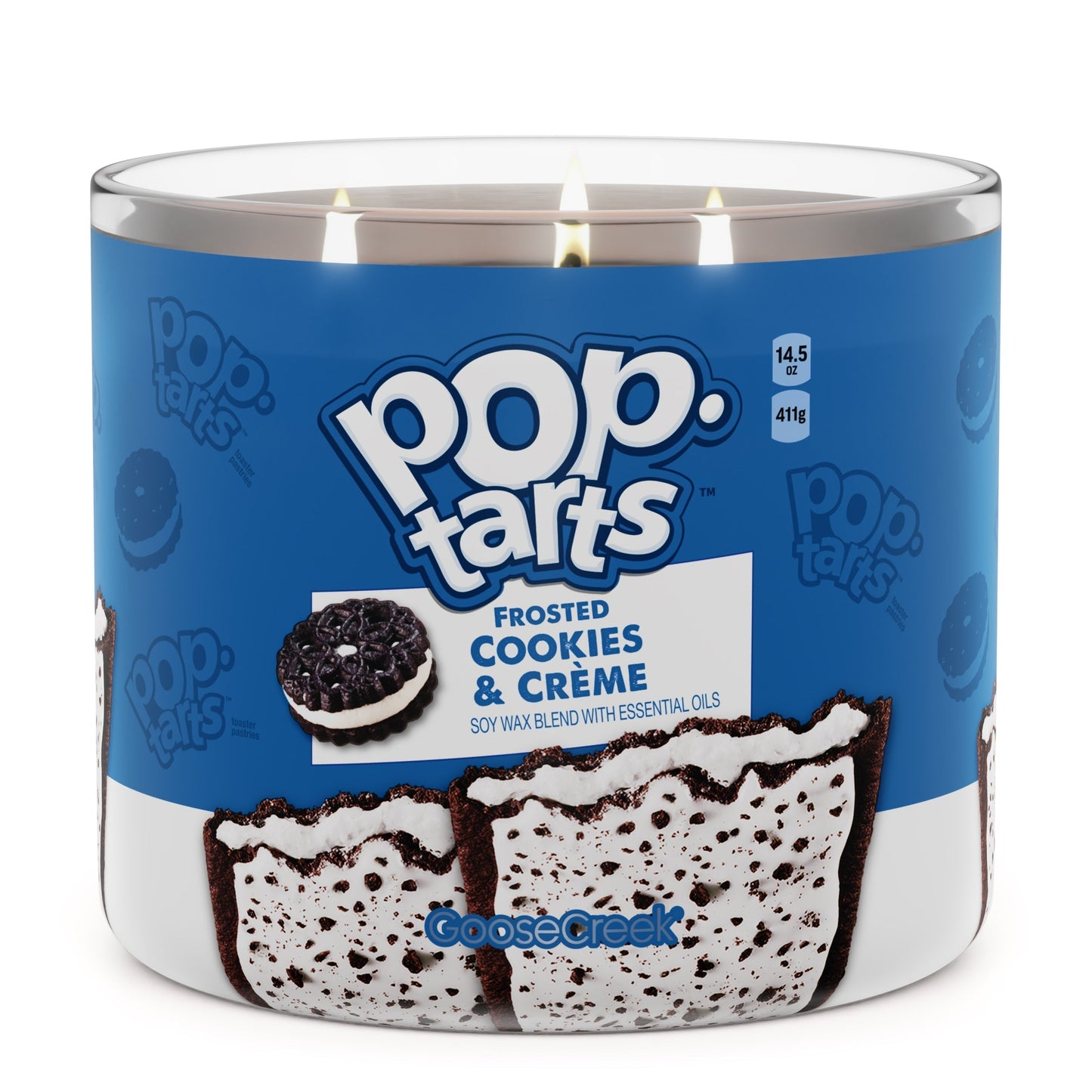 Frosted Cookies & Crème Pop-Tarts 3-Wick Candle