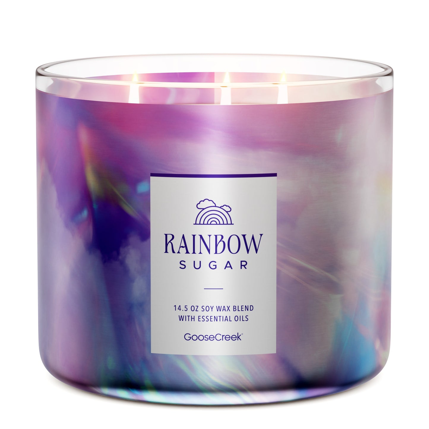 Rainbow Sugar Large 3-Wick Candle