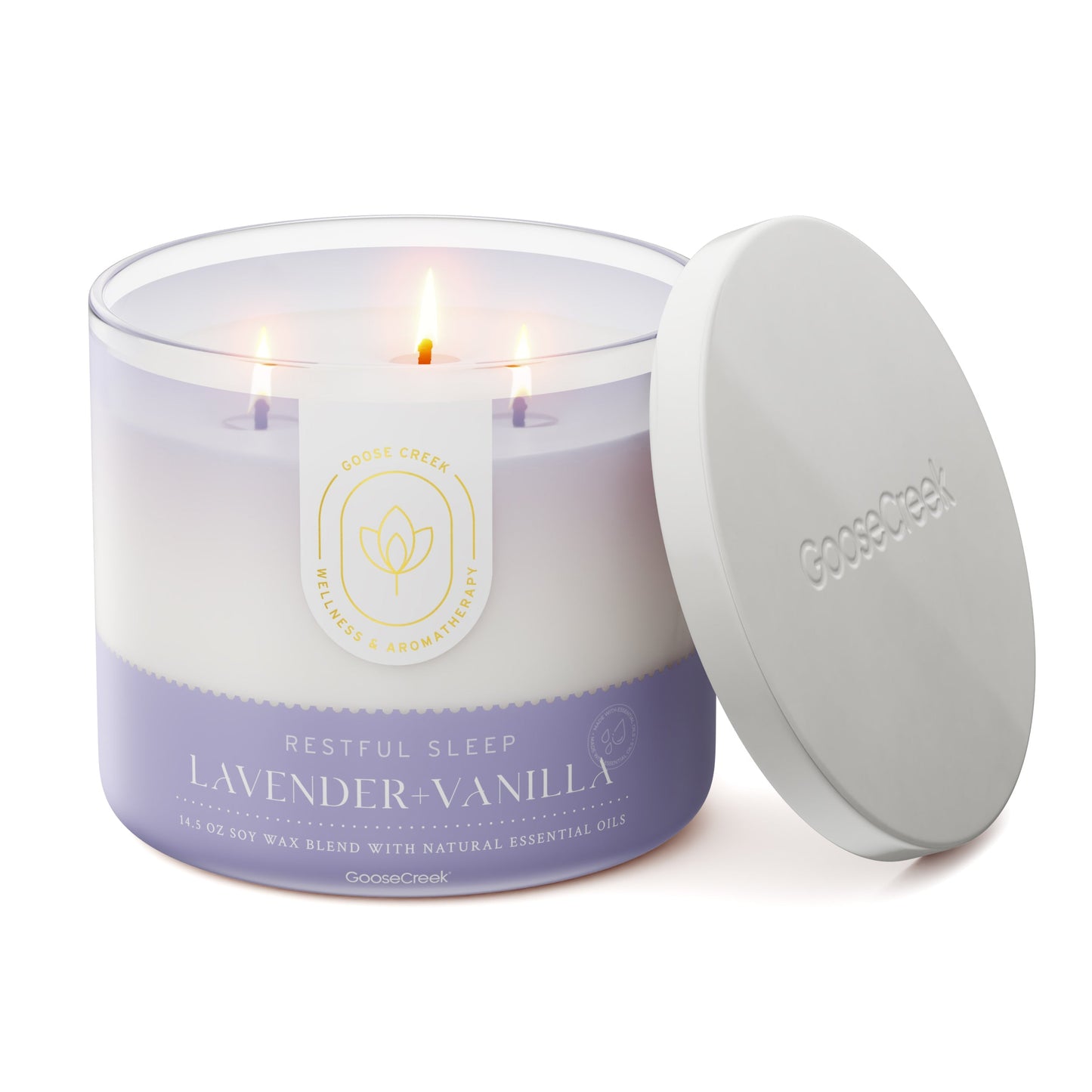 Lavender & Vanilla Aromatherapy 3-Wick Candle