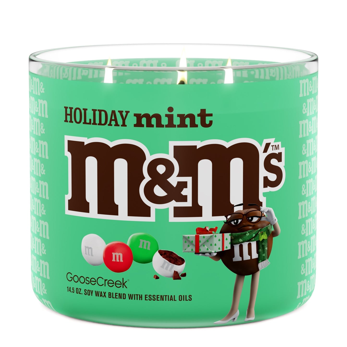 M&M'S Holiday Mint 3-Wick Candle