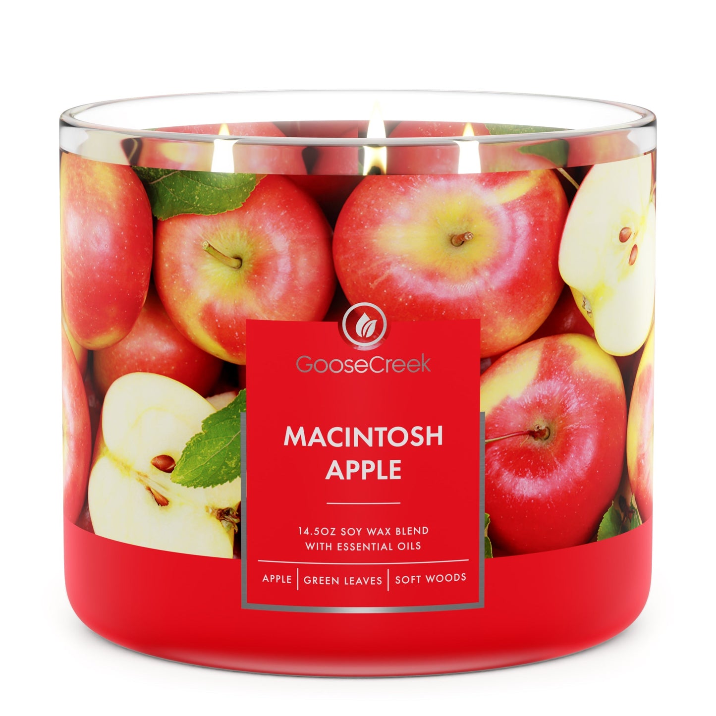 Macintosh Apple Large 3-Wick Candle