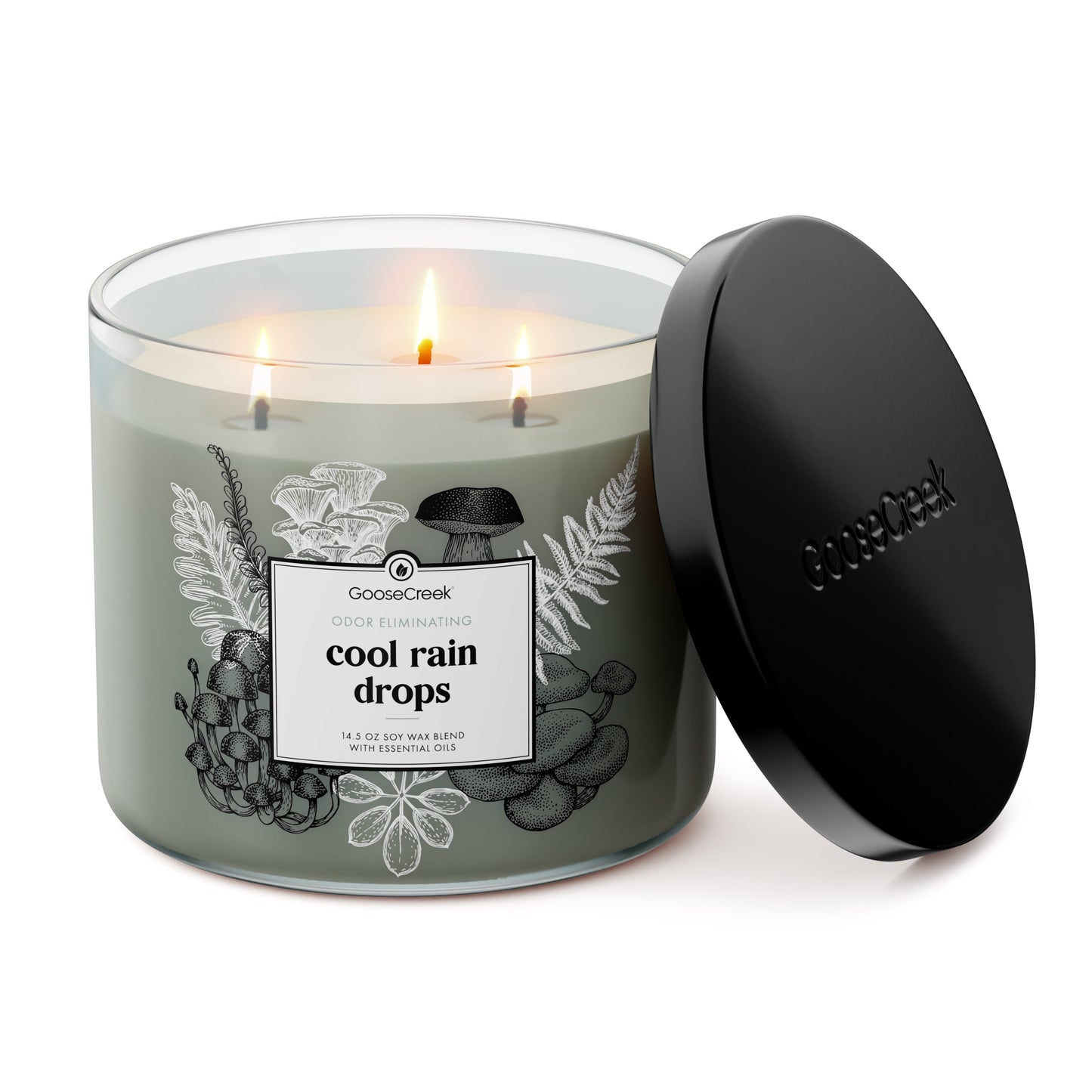 Odor Eliminating Cool Rain Drops 3-Wick Candle