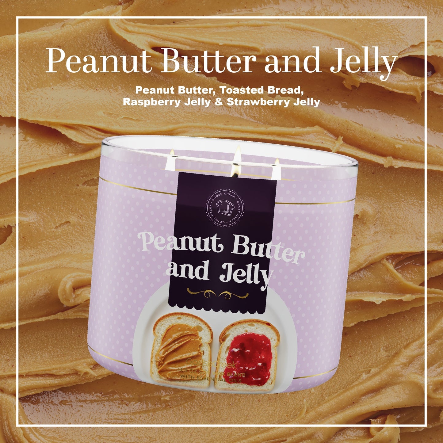 Peanut Butter & Jelly 3-Wick Candle