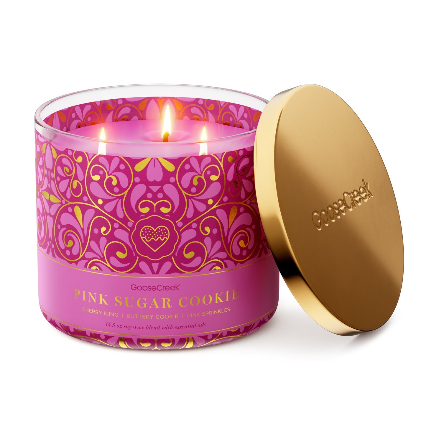 Pink Sugar Cookie Large 3-Wick Candle