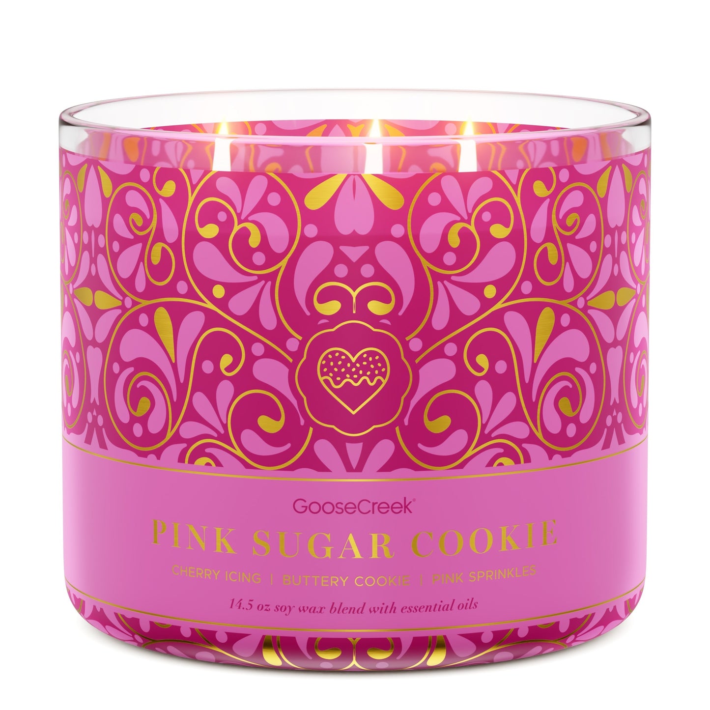 Pink Sugar Cookie Large 3-Wick Candle