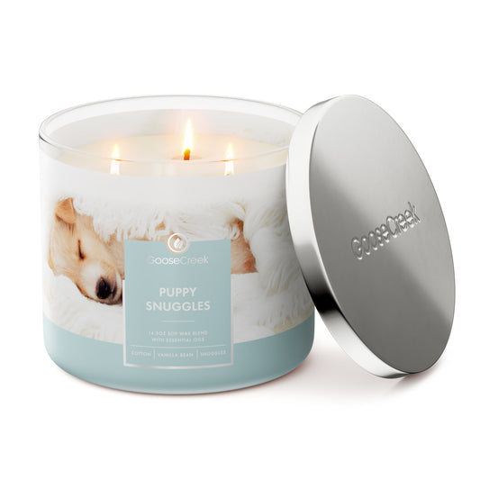 Puppy Snuggles 3-Wick Candle