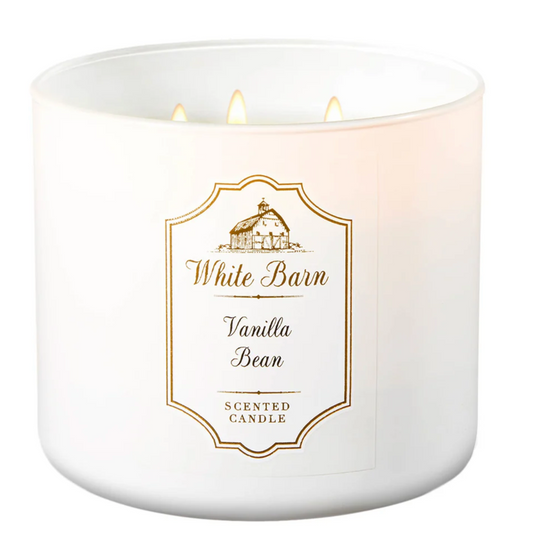 Bath & Body Works White Barn Vanilla Bean 3-Wick Scented Candle 14.5 oz