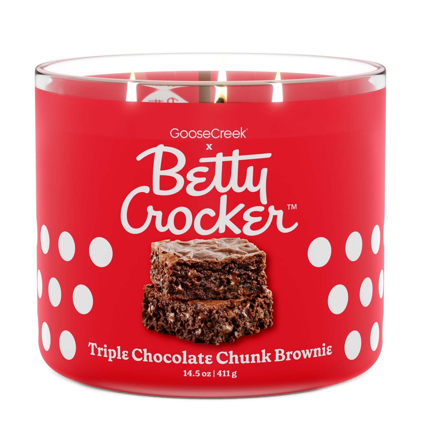 Triple Chocolate Chunk Brownie Betty Crocker 3-Wick Candle