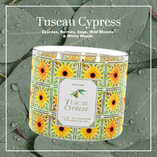 Tuscan Cypress 3-Wick Candle