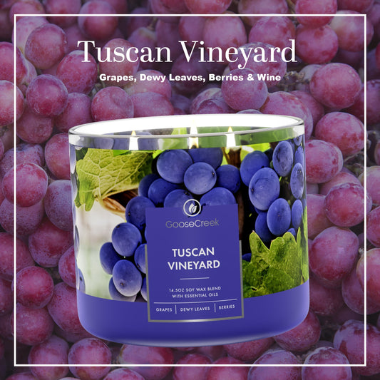 Tuscan Vineyard 3-Wick Candle