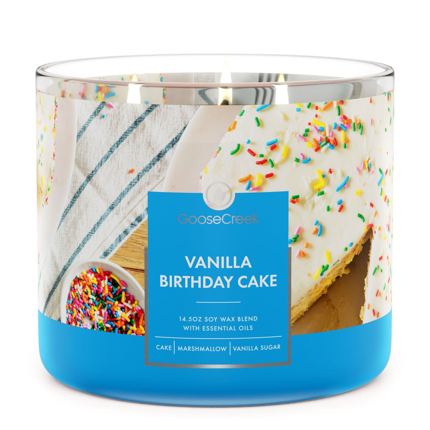 Vanilla Birthday Cake 3-Wick Candle