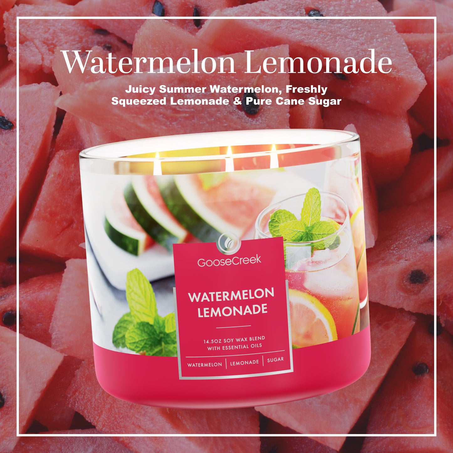 Watermelon Lemonade 3-Wick Candle